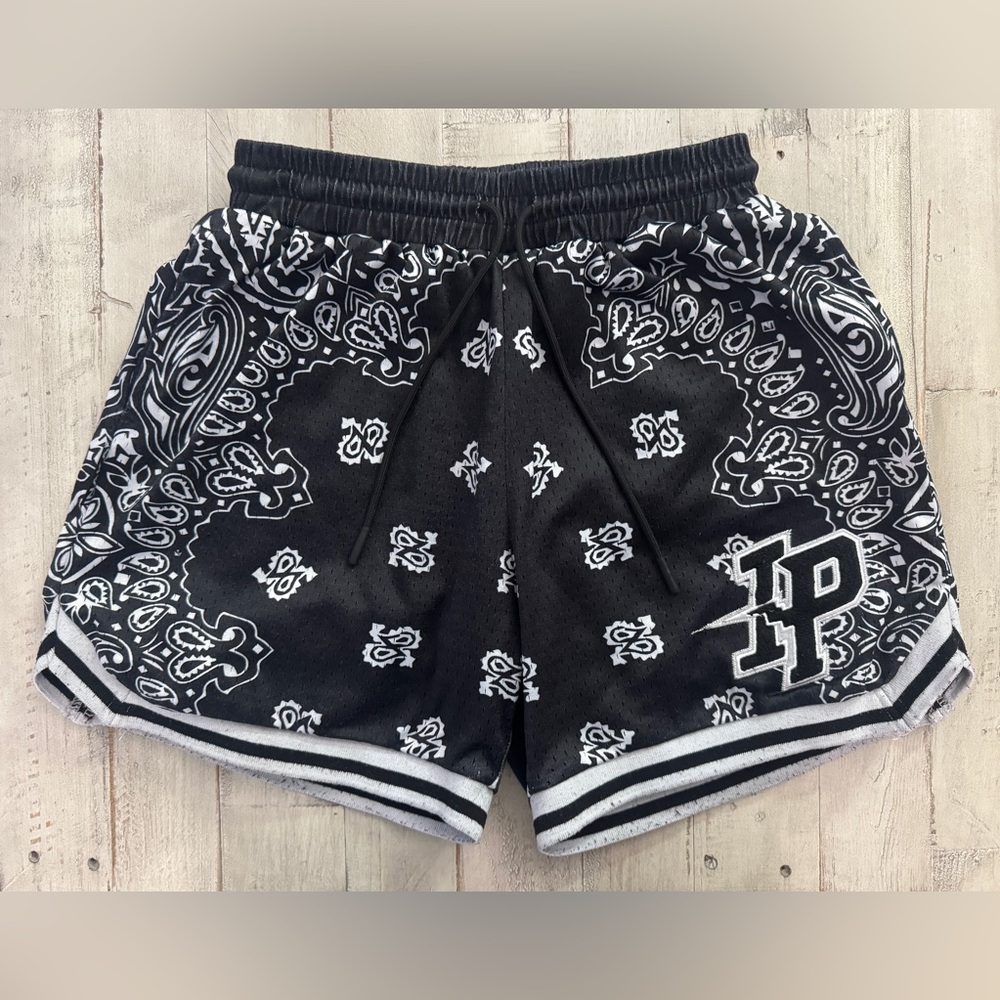 Inaka Power Graphic Mesh Shorts Paisley Black
